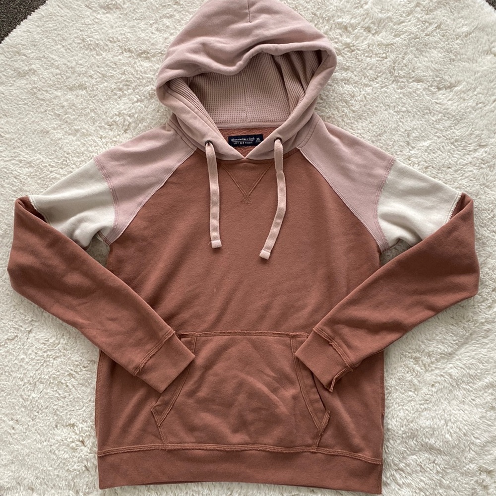 Abercrombie And Fitch Color Block Fleece Hoodie S… - image 1